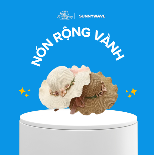 Nón rộng vành đi biển
